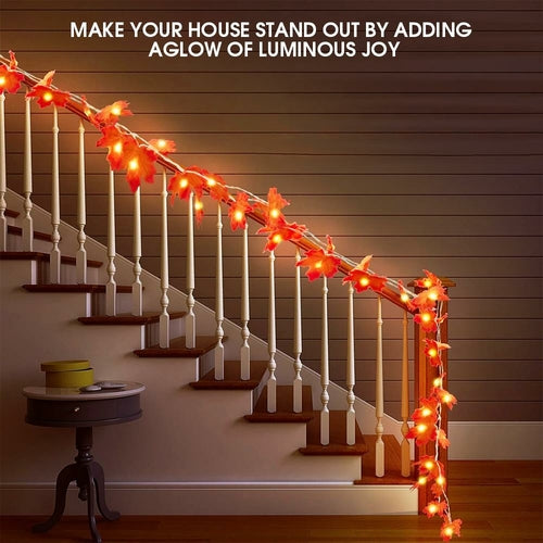 10Ft Maple Leaf String Lights Thanksgiving