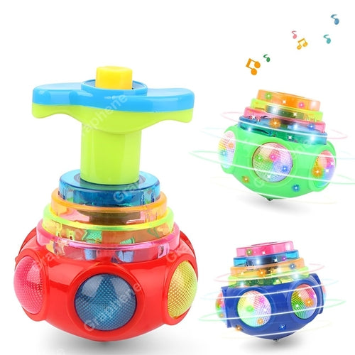 Spinning Top Magic Toy Flashing Plastic Magic Top Toy